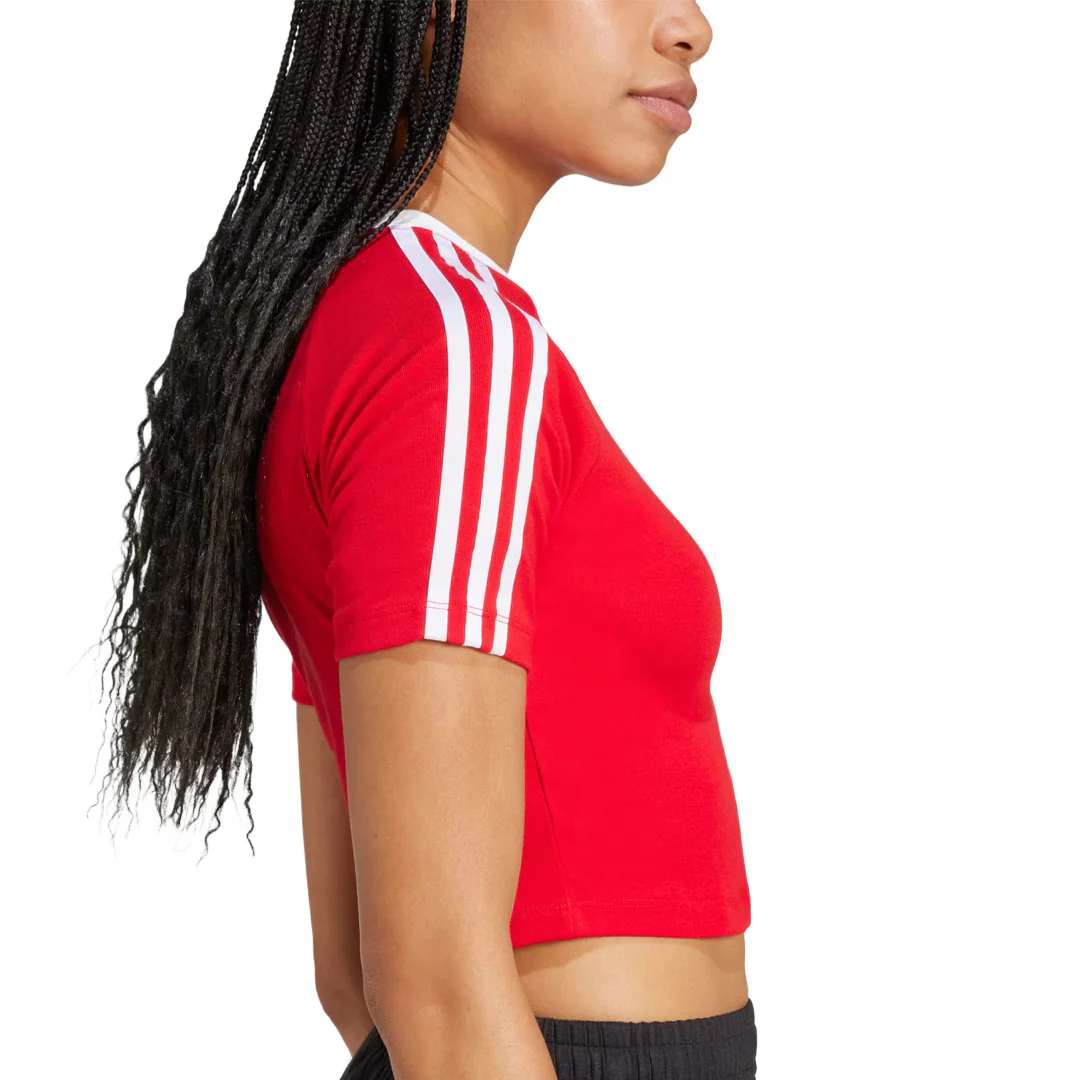 adidas - Women's 3-Stripes Baby T-Shirt (JD0303) - Image 4