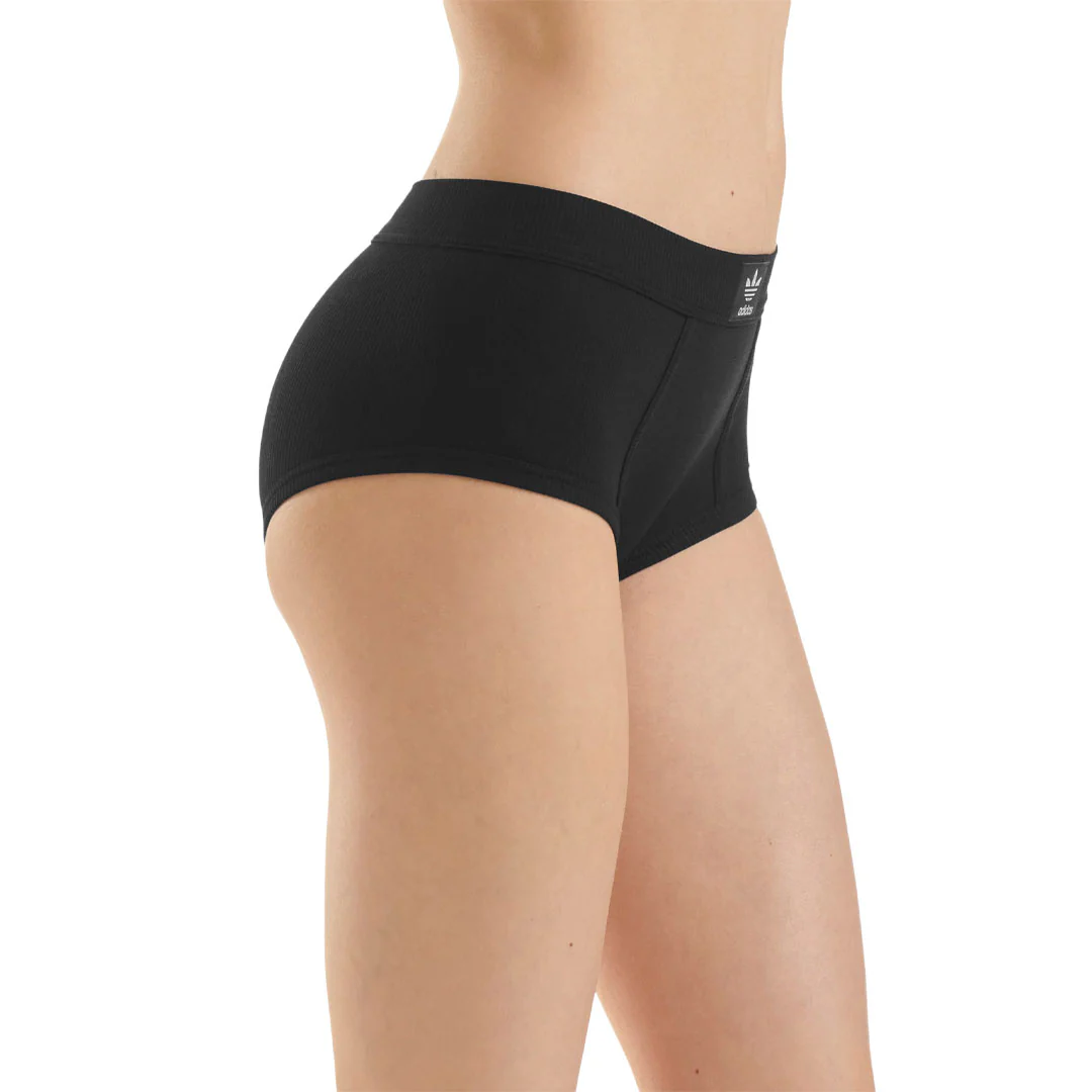 adidas - Women's Adicolor Flex Ribbed Boy Shorts (GB7709) - Image 2