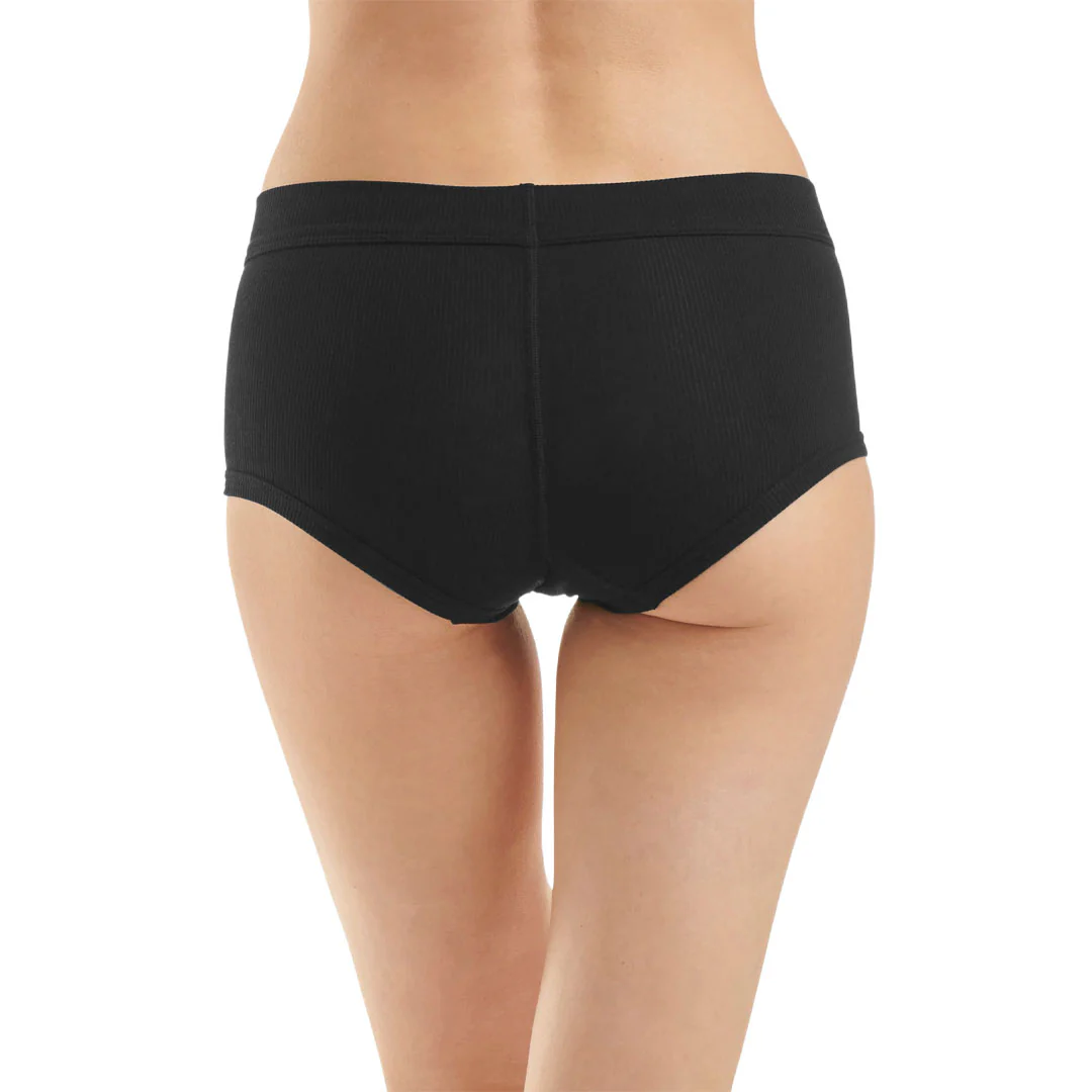 adidas - Women's Adicolor Flex Ribbed Boy Shorts (GB7709) - Image 3