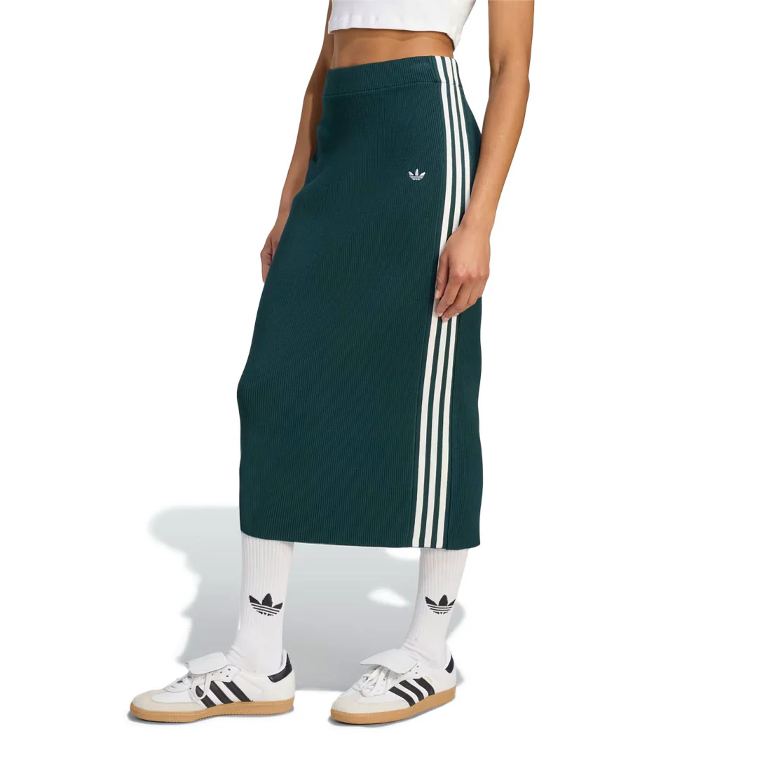 adidas - Women's Adicolor Knit 3-Stripes Skirt (JW2662) - Image 2