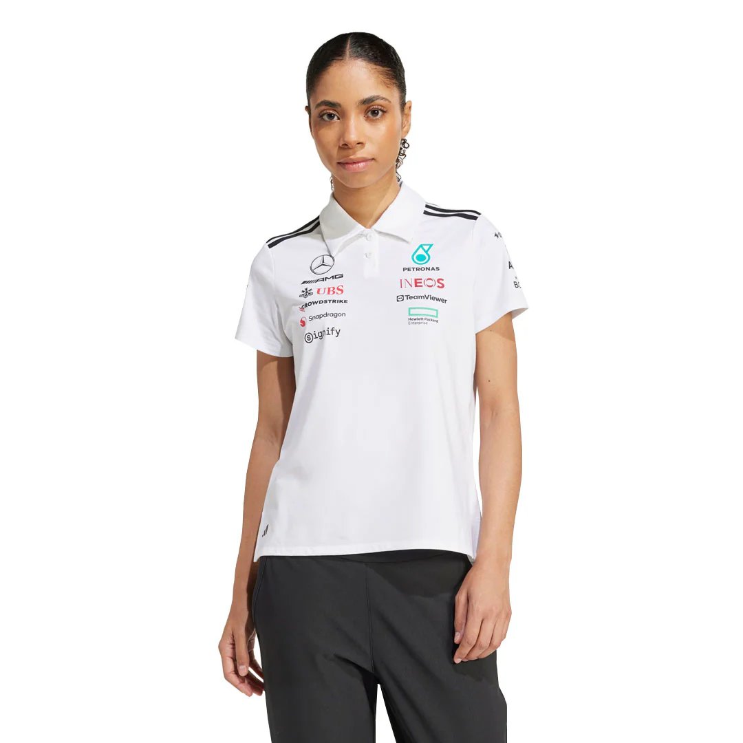 adidas - Women's adidas x Mercedes AMG Petronas Formula One Team Polo (JV5741) - Image 2
