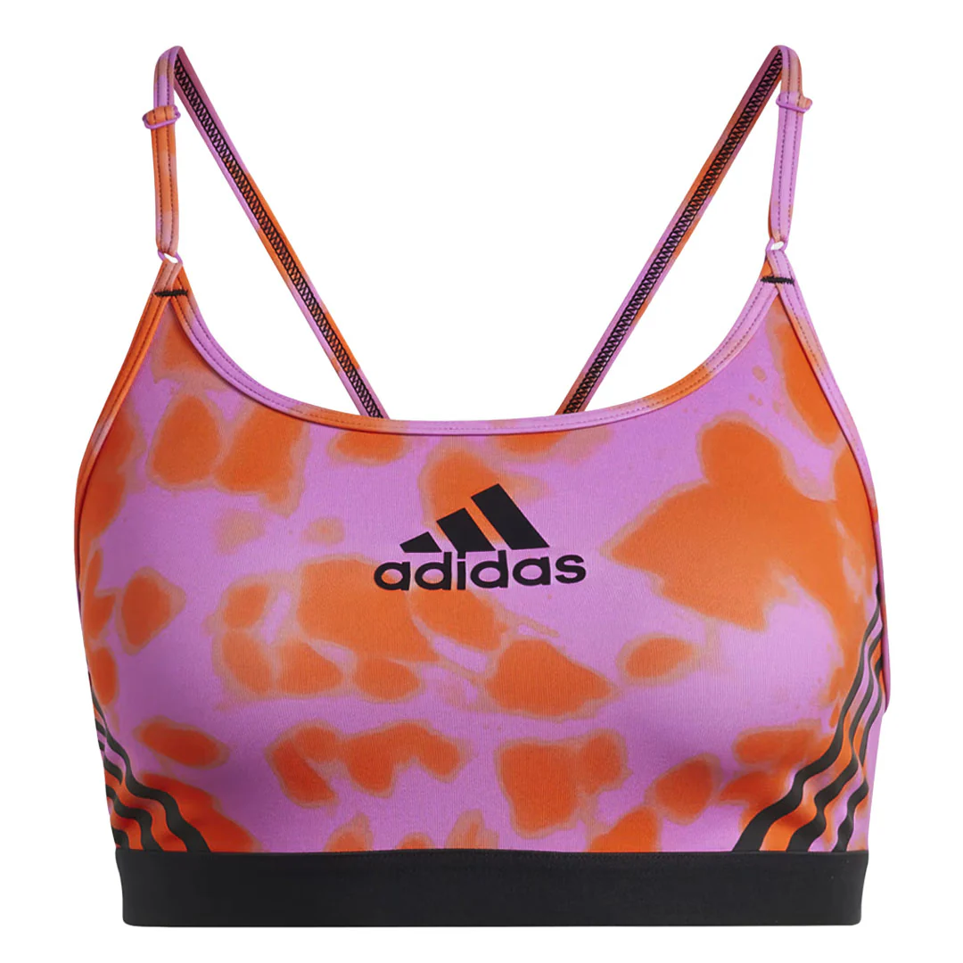 adidas - Women's Aeroreact Light-Support Hyperglam Printed Bra (HJ9694)