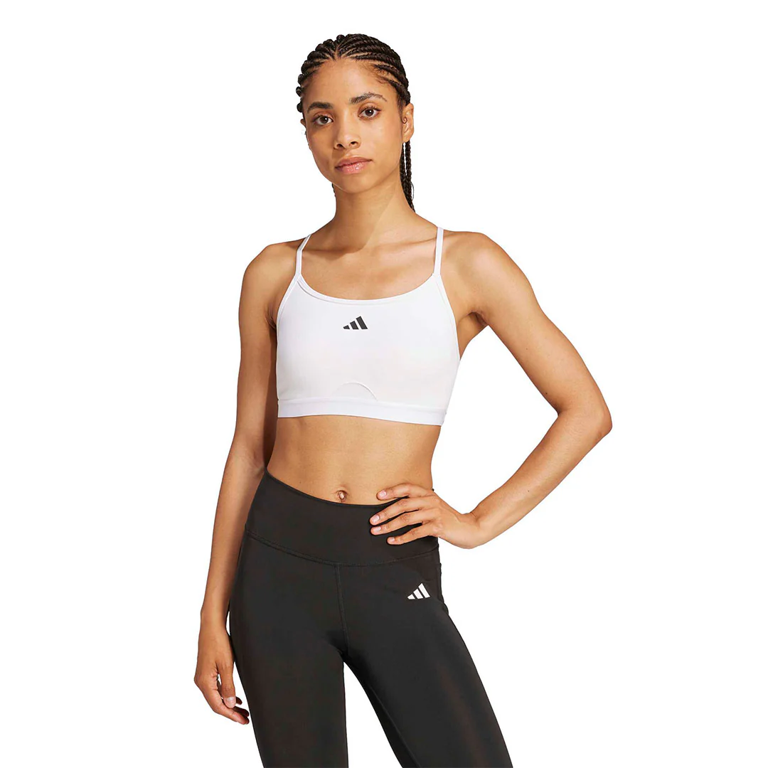 adidas - Women's AEROREACT Training 3-Stripes Bra (JG1403) - Image 2