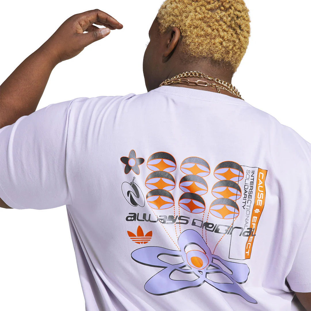 adidas - Women's Always Original Graphic Loose T-Shirt (Plus Size) (IC1522) - Image 4