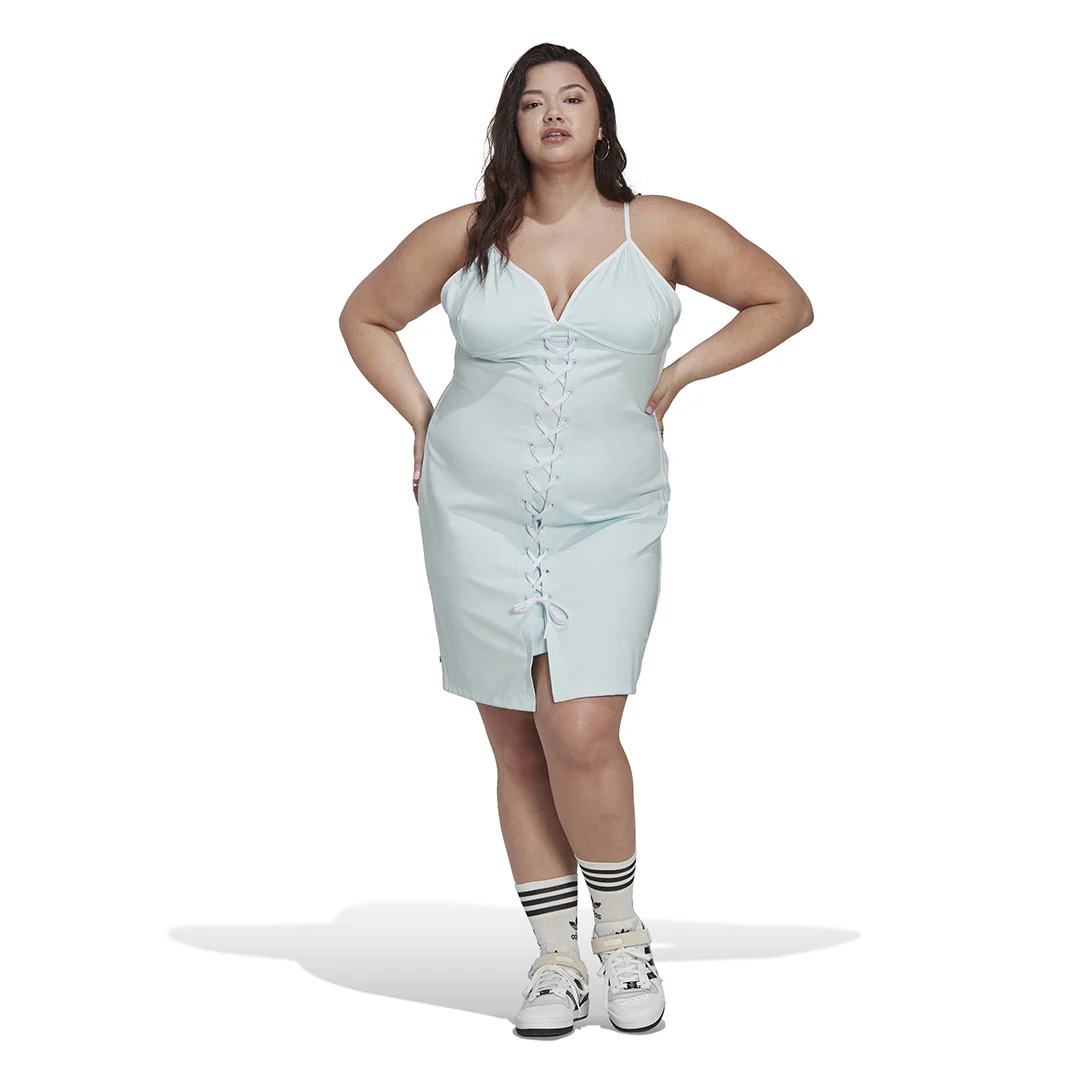 adidas - Women's Always Original Laced Strap Dress (Plus Size) (HK5112) - Image 2