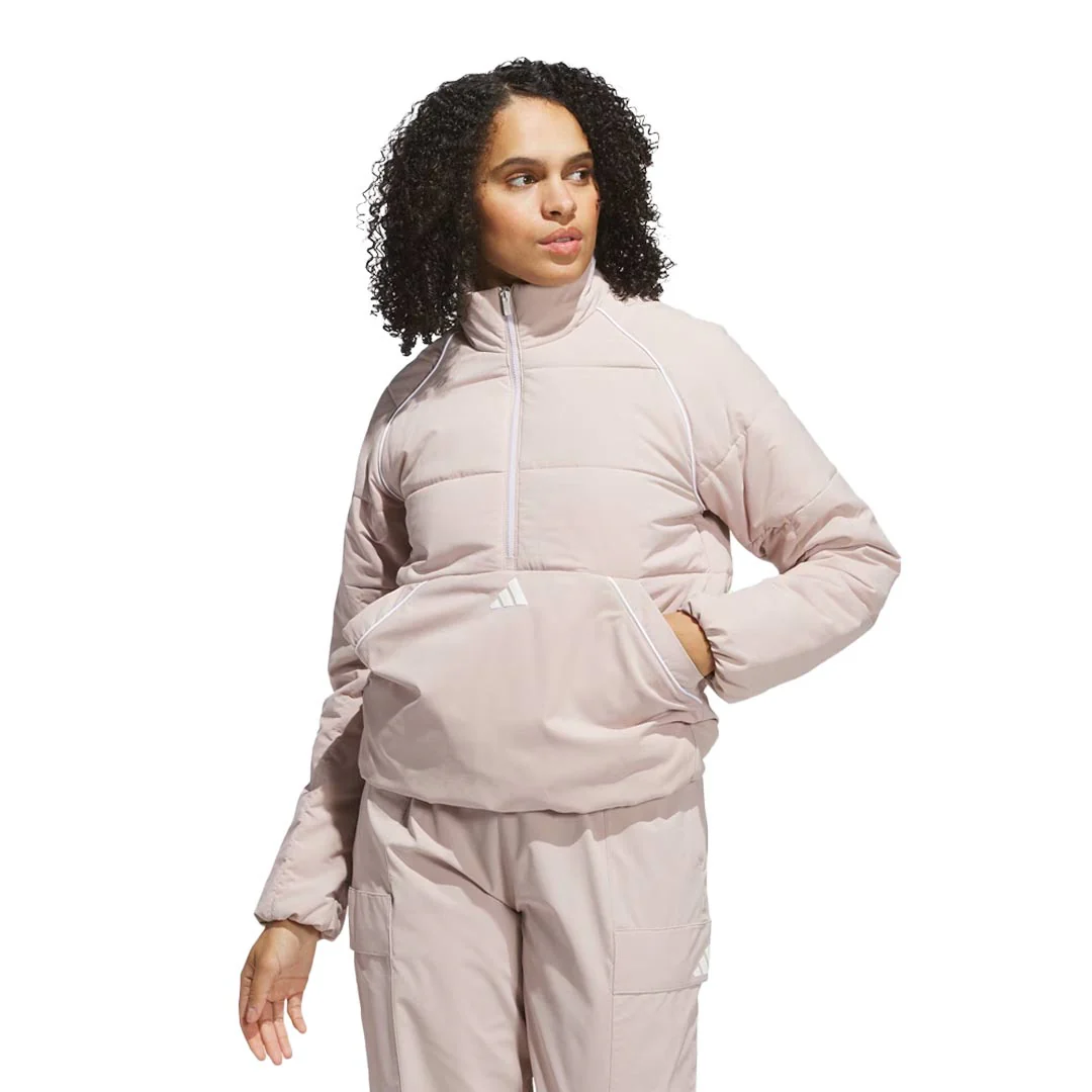 adidas - Women's Beyond The Course Twistweave Loose 1/4 Zip Jacket (JV8307) - Image 2