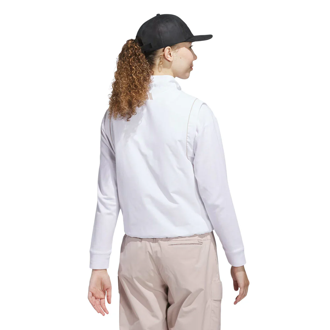 adidas - Women's Beyond The Course Twistweave Loose 1/4 Zip Vest (JN8682) - Image 3