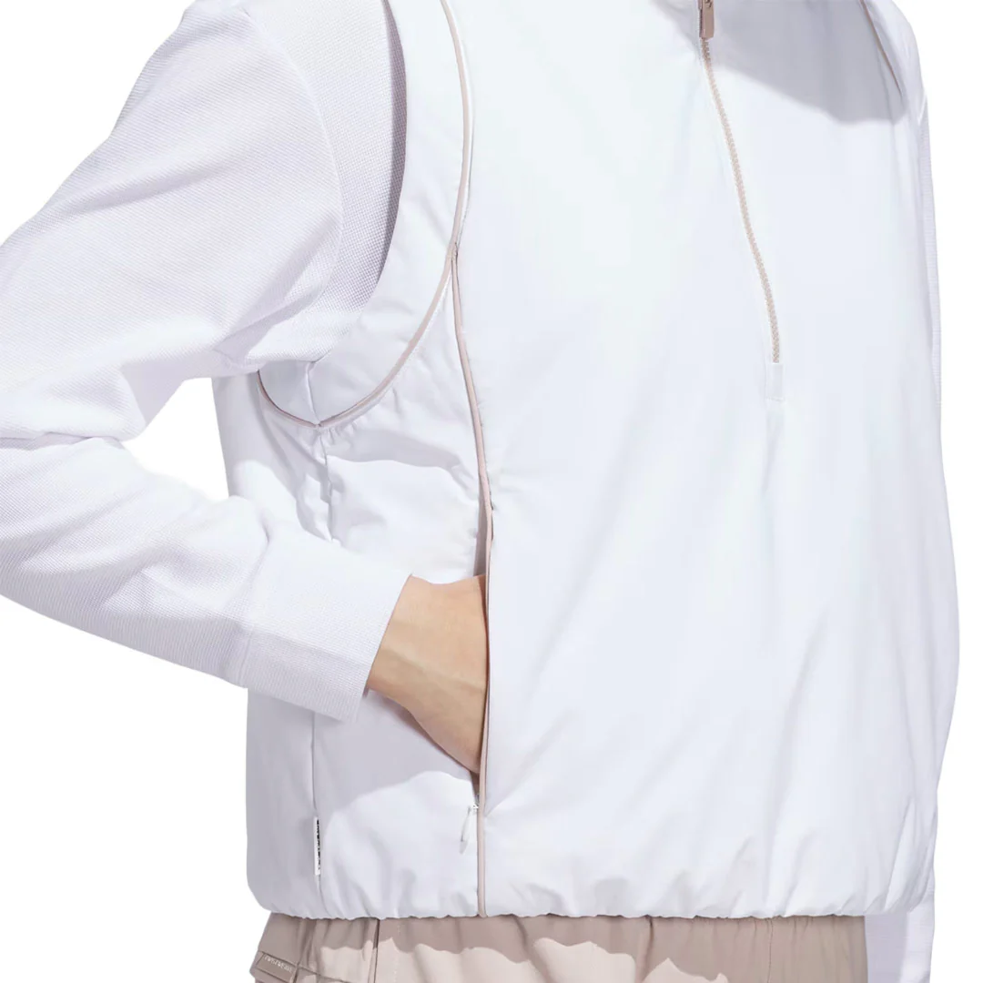 adidas - Women's Beyond The Course Twistweave Loose 1/4 Zip Vest (JN8682) - Image 4