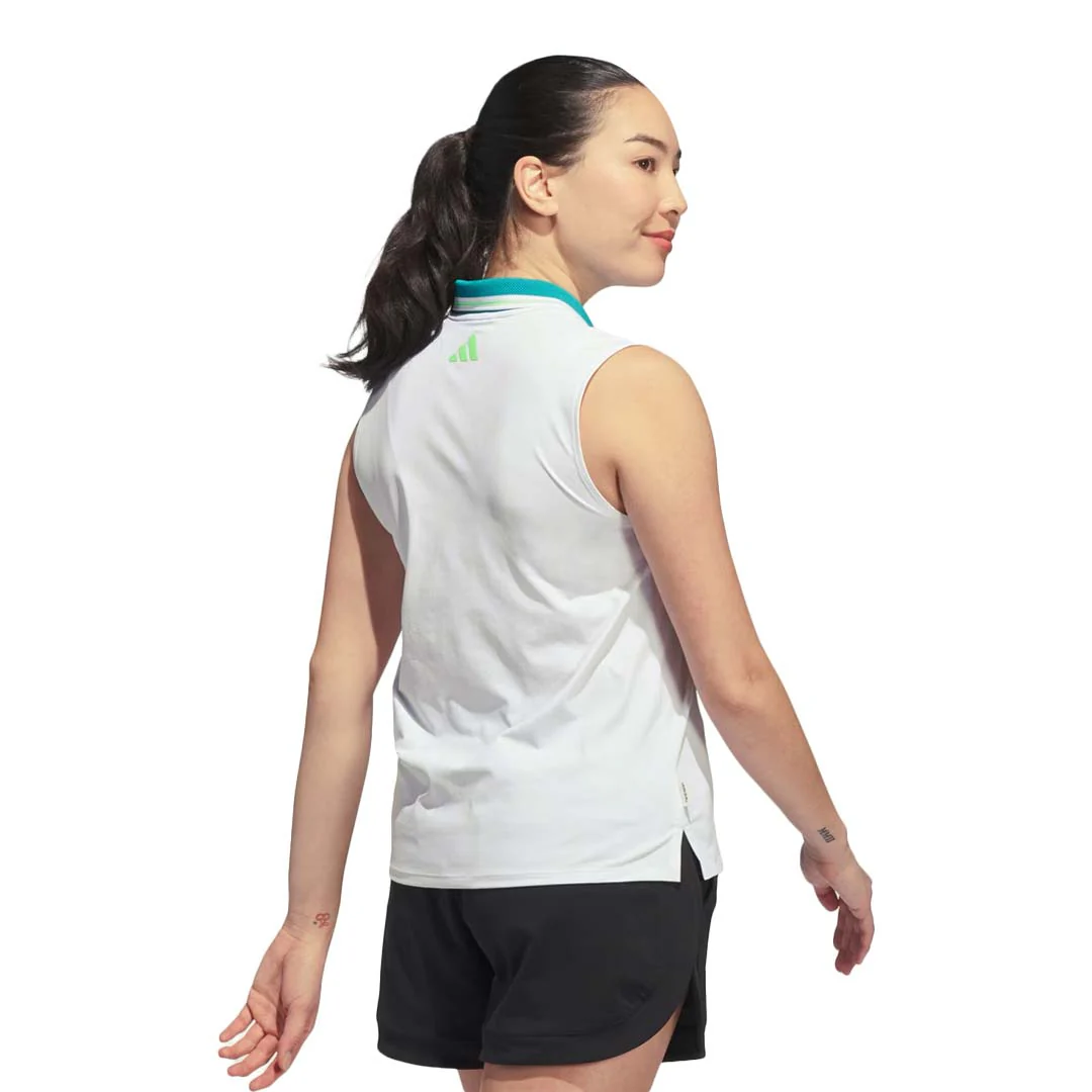 adidas - Women's Beyond Twistknit Sleeveless Polo (JN8676) - Image 3