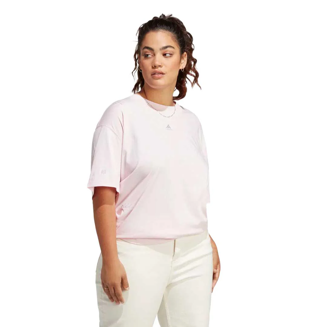adidas - Women's Bluv Boyfriend T-Shirt (Plus Size) (IC8690) - Image 4