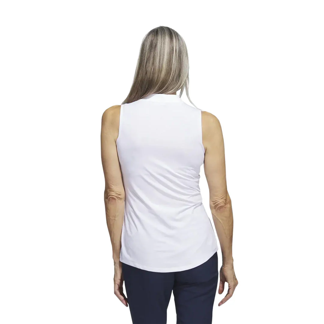 adidas - Women's Embossed Sleeveless Polo (HY7170) - Image 3