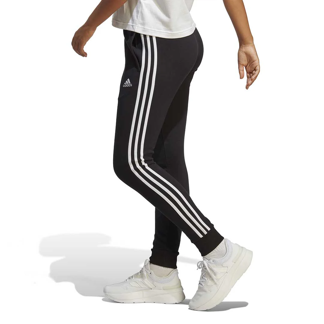 adidas - Women's Essentials 3 Stripes French Terry Cuffed Pants (IC8770) - Image 4