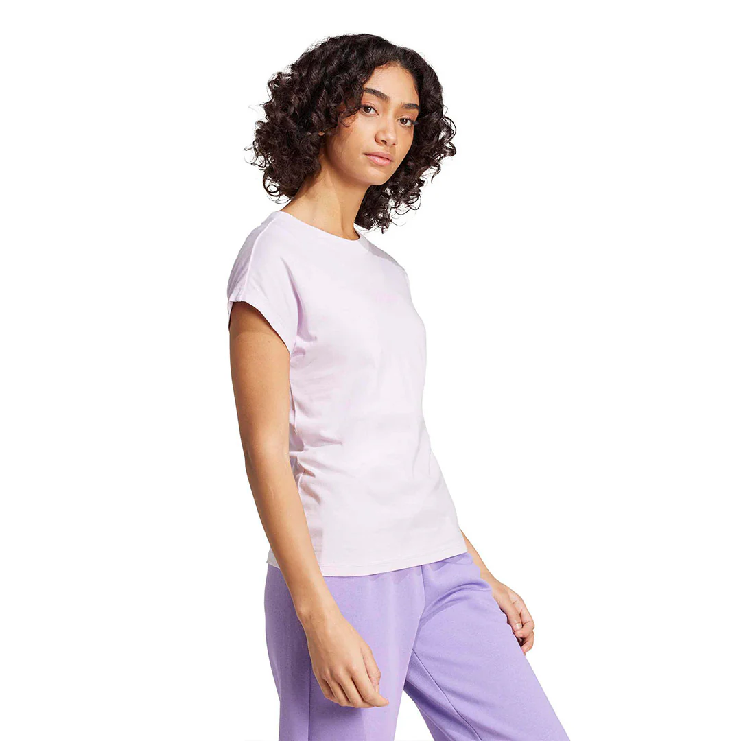 adidas - Women's Essentials Linear Cotton T-Shirt (JC8237) - Image 3
