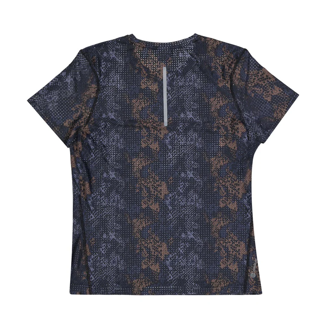 adidas - Women's Fast All Over Print Running T-Shirt (HM4318) - Image 2