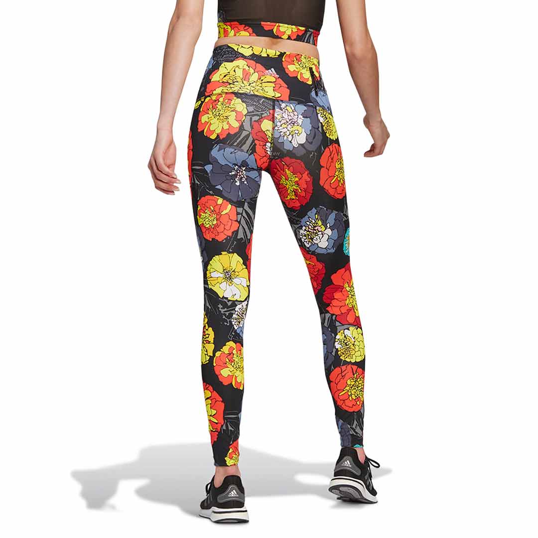 adidas - Women's Floral Running Tights (HC1658) - Image 3