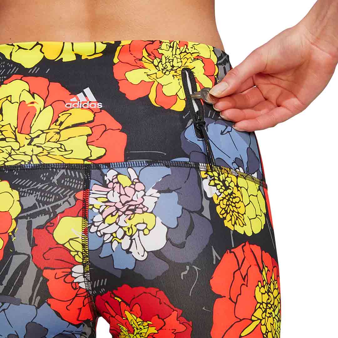 adidas - Women's Floral Running Tights (HC1658) - Image 4