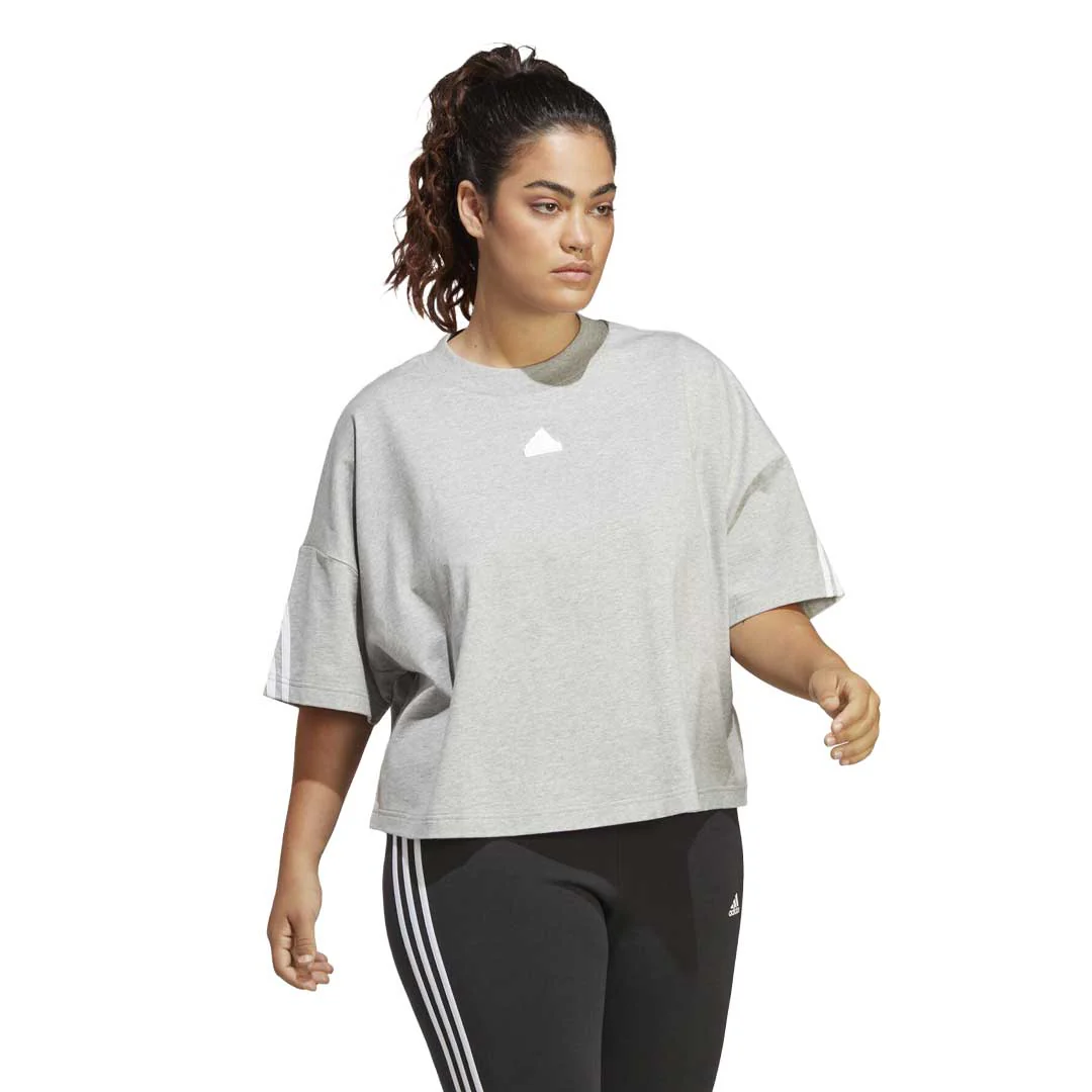 adidas - Women's Future Icons 3-Stripes T-Shirt (Plus Size) (IC0462) - Image 3