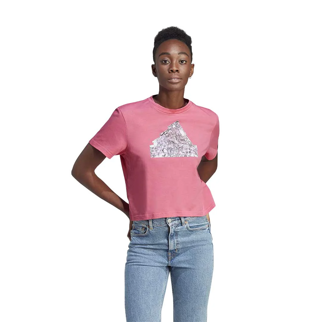 adidas - Women's Future Icons Graphic Crop T-Shirt (II6074) - Image 2
