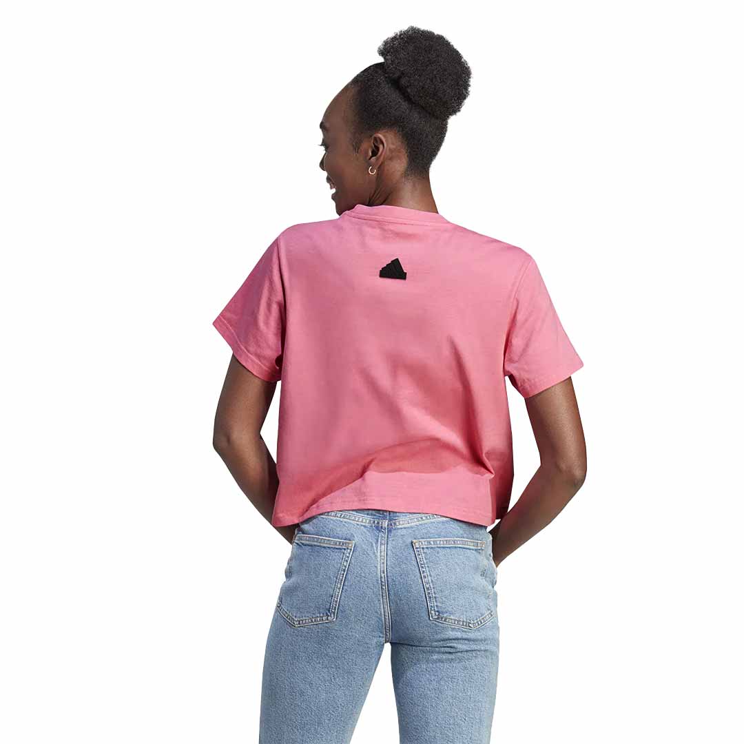adidas - Women's Future Icons Graphic Crop T-Shirt (II6074) - Image 4