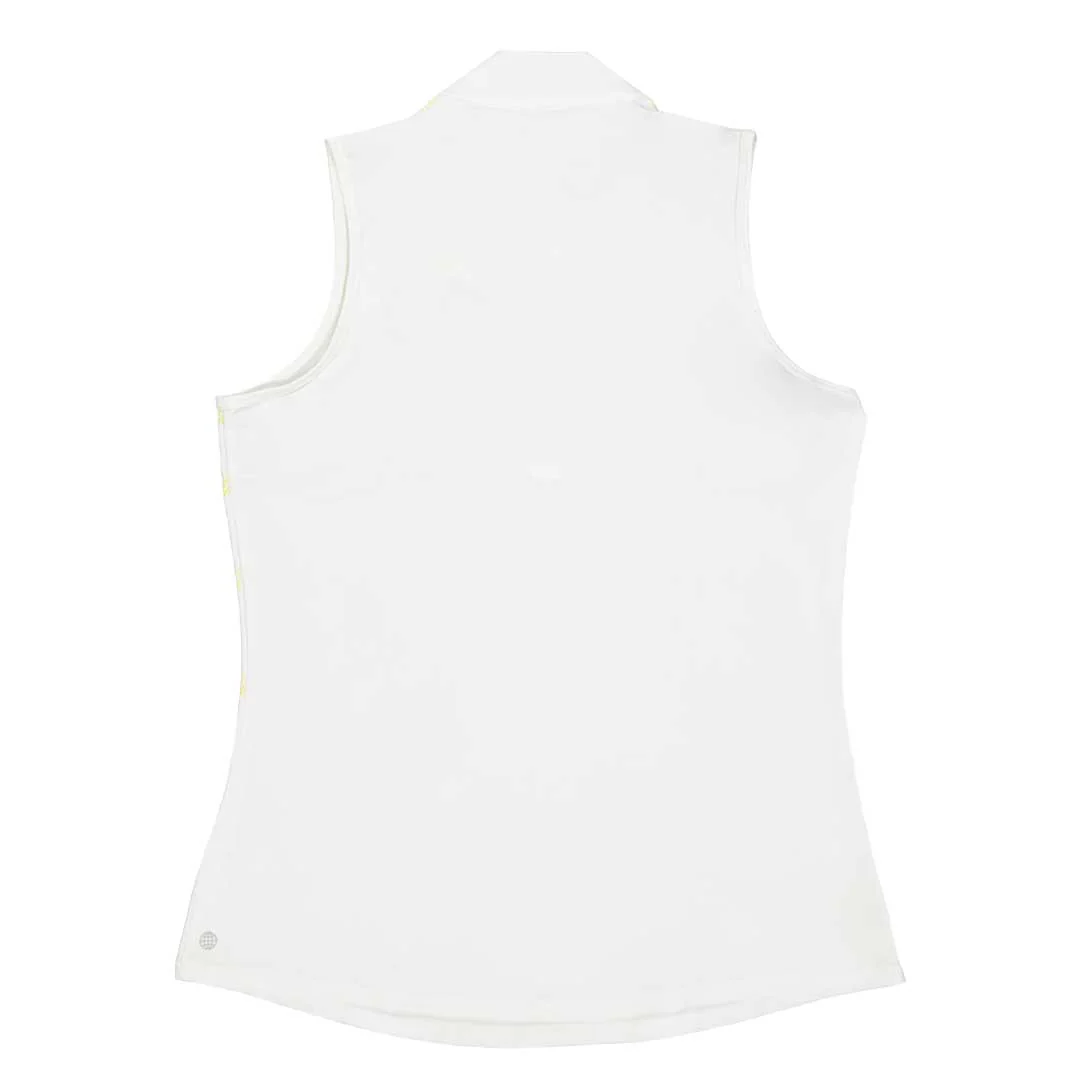 adidas - Women's Herringbone Stripe Sleeveless Polo (HN9321) - Image 2
