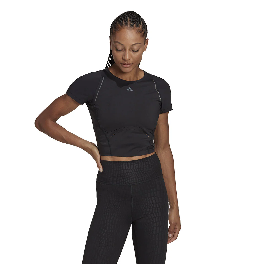 adidas - Women's HIIT 45 Seconds Crop T-Shirt (HM8096) - Image 2