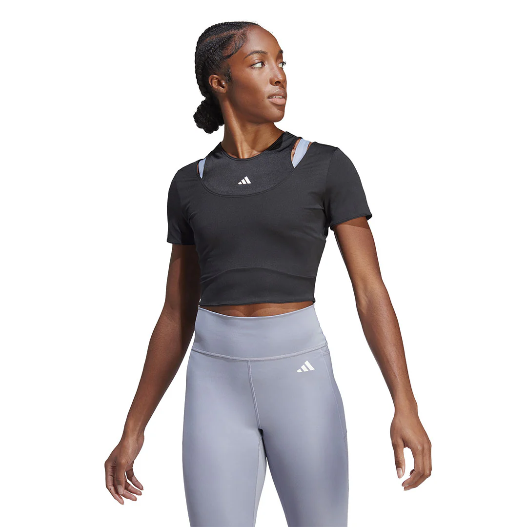 adidas - Women's HIIT AEROREADY Crop Training T-Shirt (HN5538) - Image 2