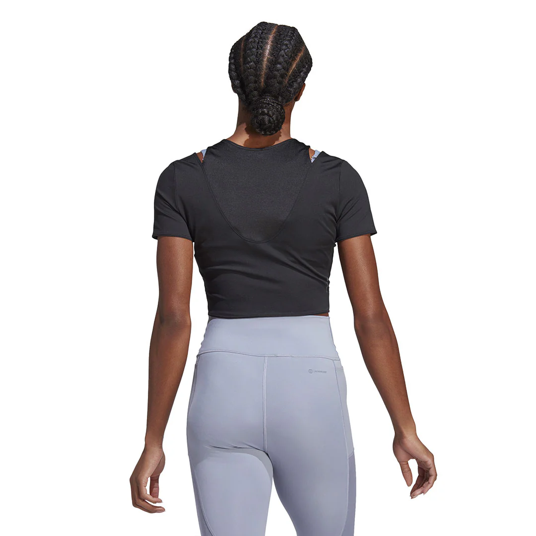adidas - Women's HIIT AEROREADY Crop Training T-Shirt (HN5538) - Image 3