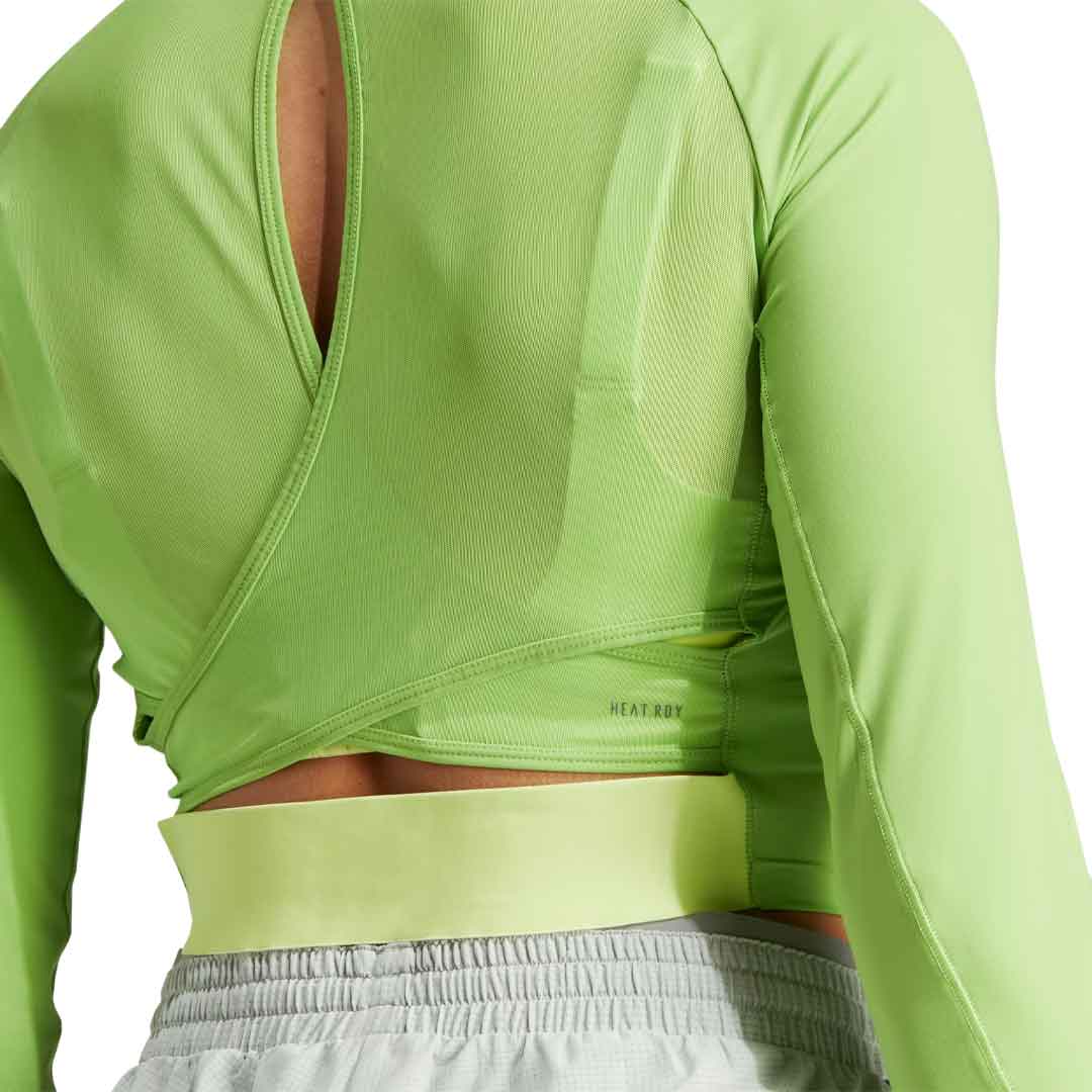 adidas - Women's HIIT Heat.Rdy Long Sleeve Crop T-Shirt (IM2656) - Image 6