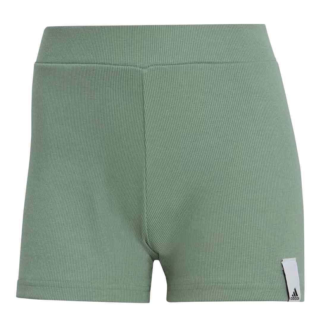adidas - Women's Lounge Low Rise Ribbed Shorts (IC8759)
