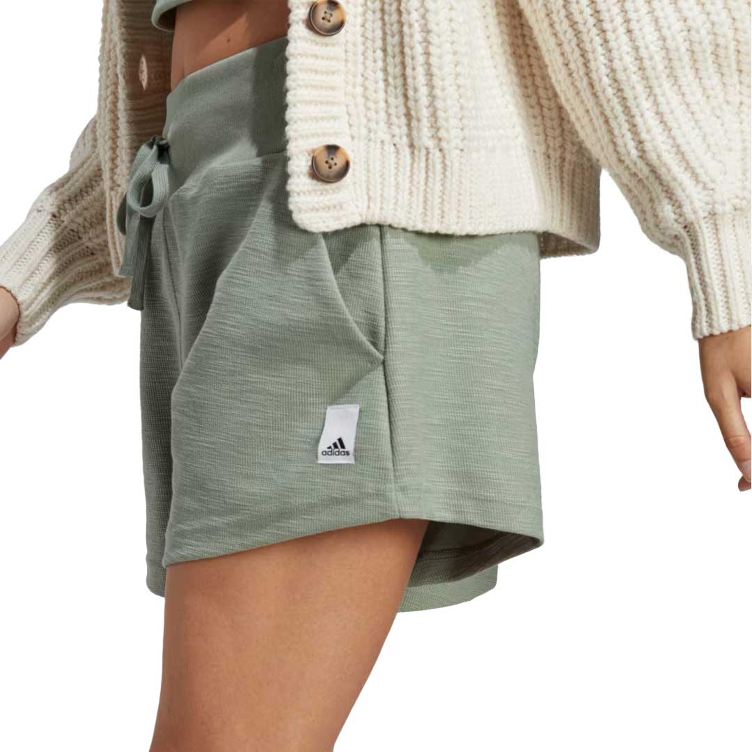 adidas - Women's Lounge Terry Loop Shorts (HZ1602) - Image 5