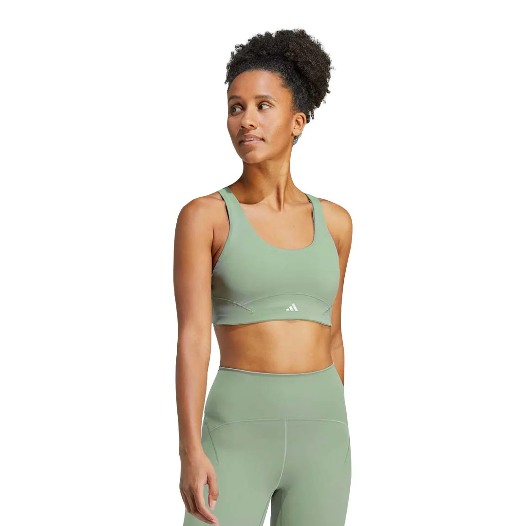 adidas - Women's Luxe Studio Medium-Support Bra (HR3034) - Image 2