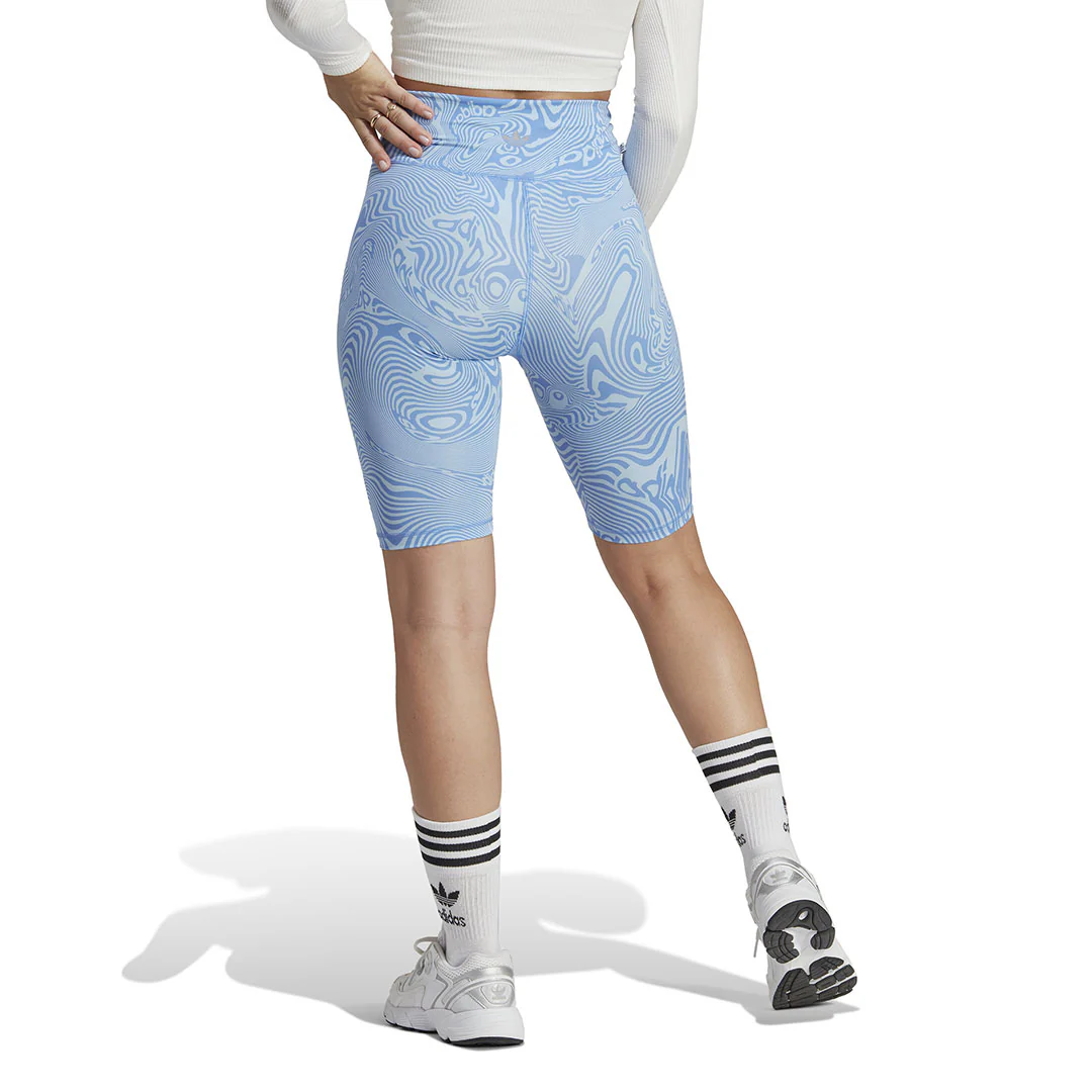 adidas - Women's Marble Print Bike Shorts (IC2267) - Image 3