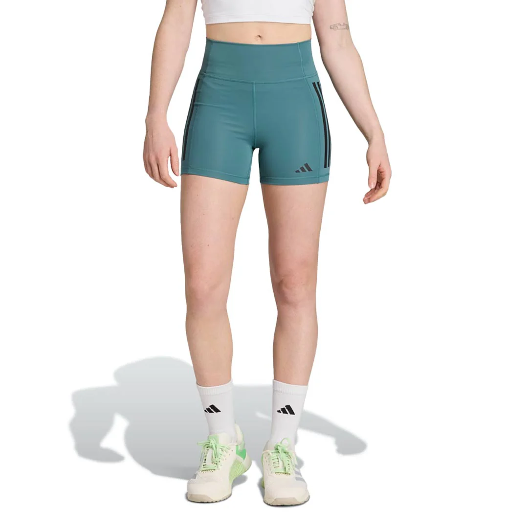 adidas - Women's Optime 3-Stripes 1/4 Shorts (JX2817-3IN) - Image 2