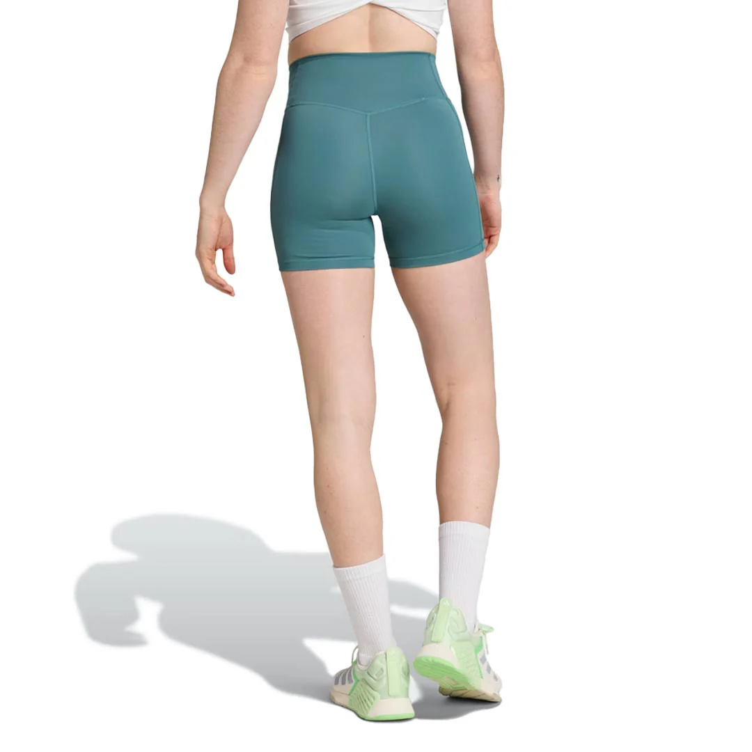 adidas - Women's Optime 3-Stripes 1/4 Shorts (JX2817-4IN) - Image 3