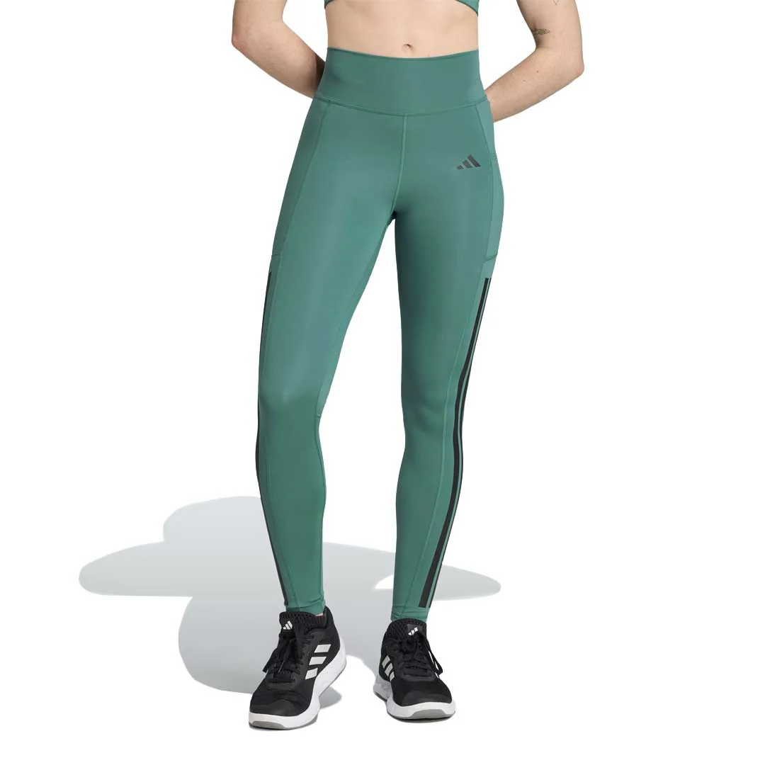 adidas - Women's Optime 3-Stripes Full Length Leggings (JX7320) - Image 2