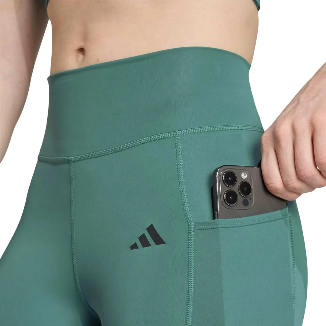 adidas - Women's Optime 3-Stripes Full Length Leggings (JX7320) - Image 4