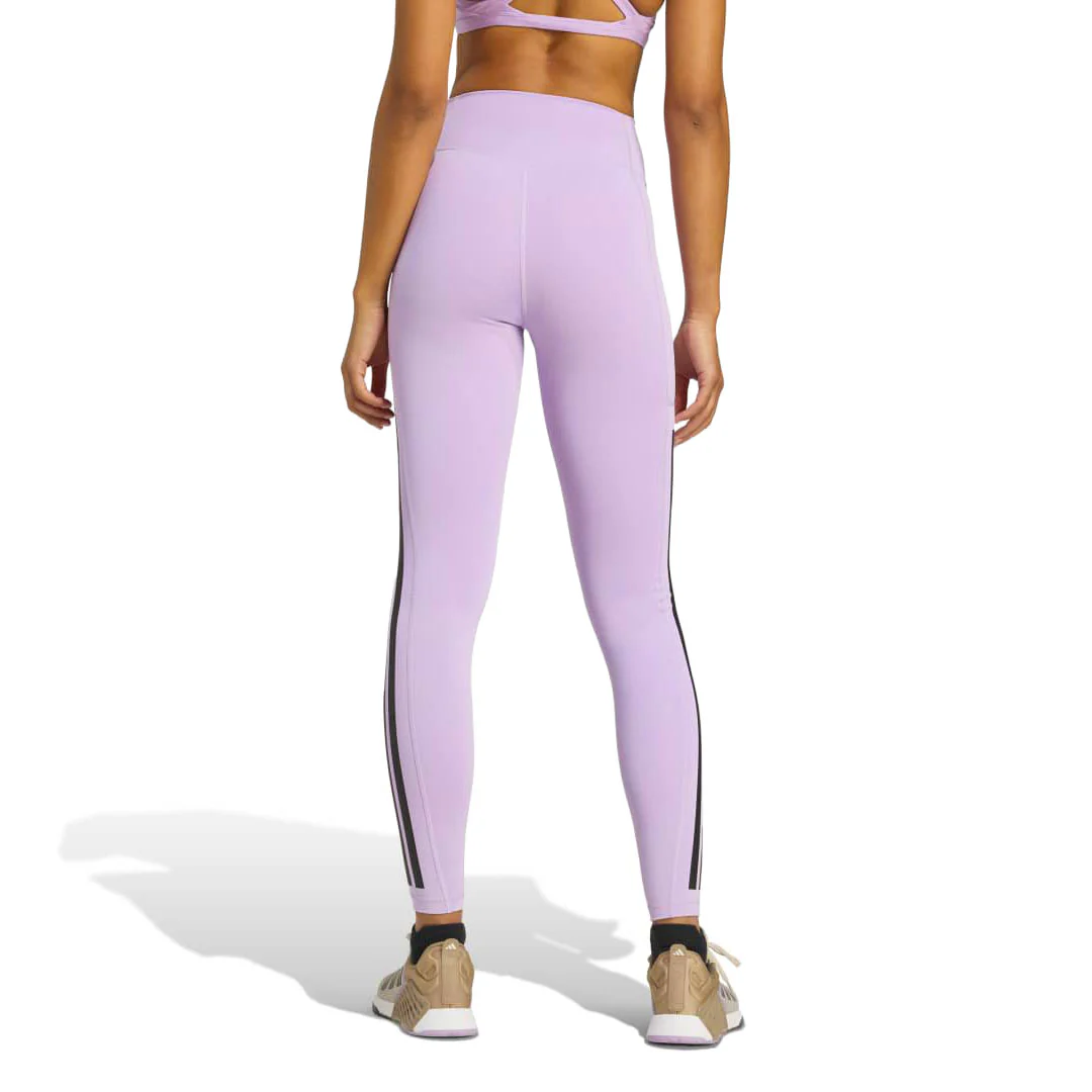 adidas - Women's Optime 3-Stripes Full Length Leggings (JX7323) - Image 3