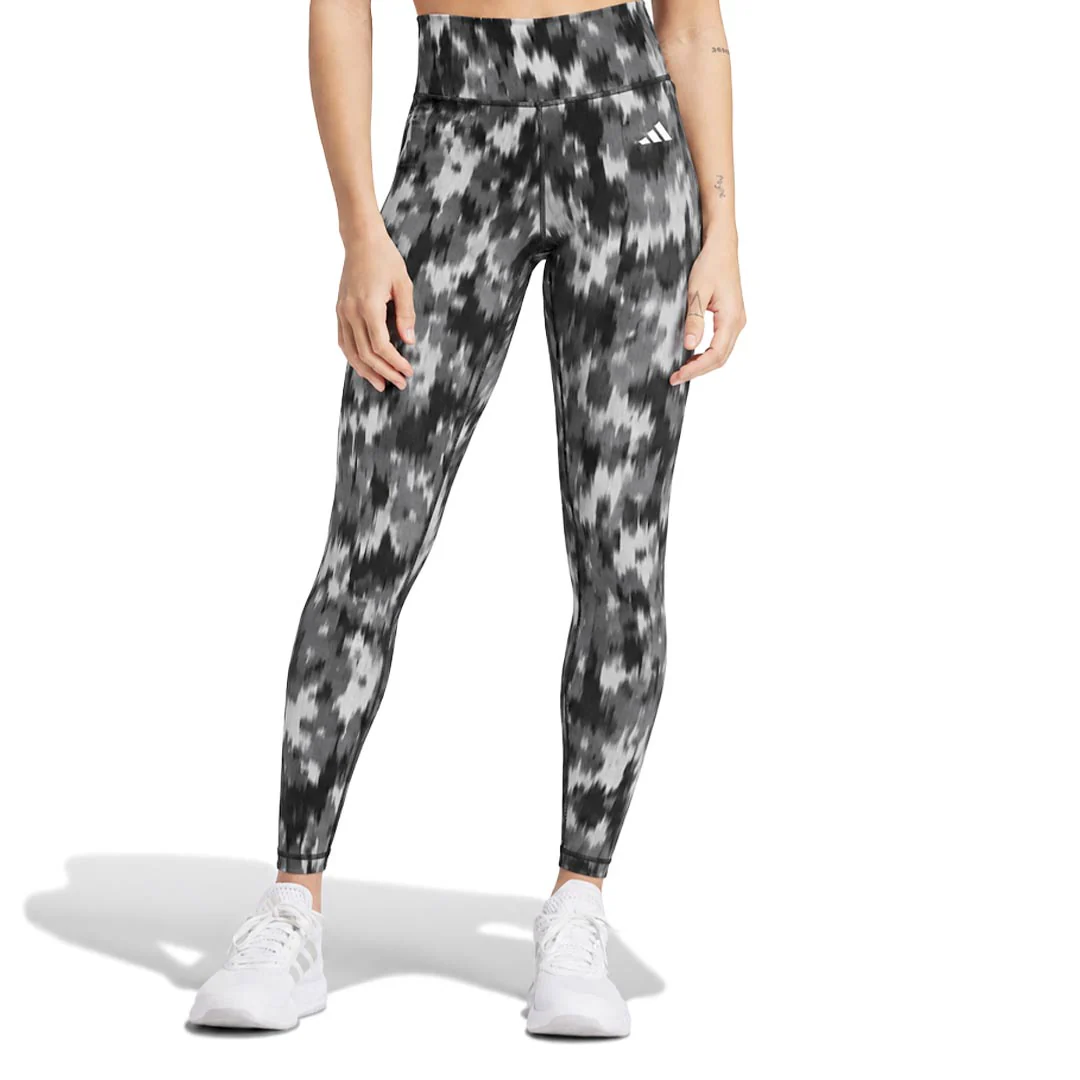 adidas - Women's Optime Essentials Allover Print Flower Leggings (IK5446) - Image 2