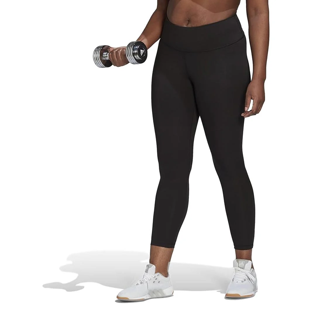 adidas - Women's Optime Training Leggings (Plus Size) (H64226) - Image 2