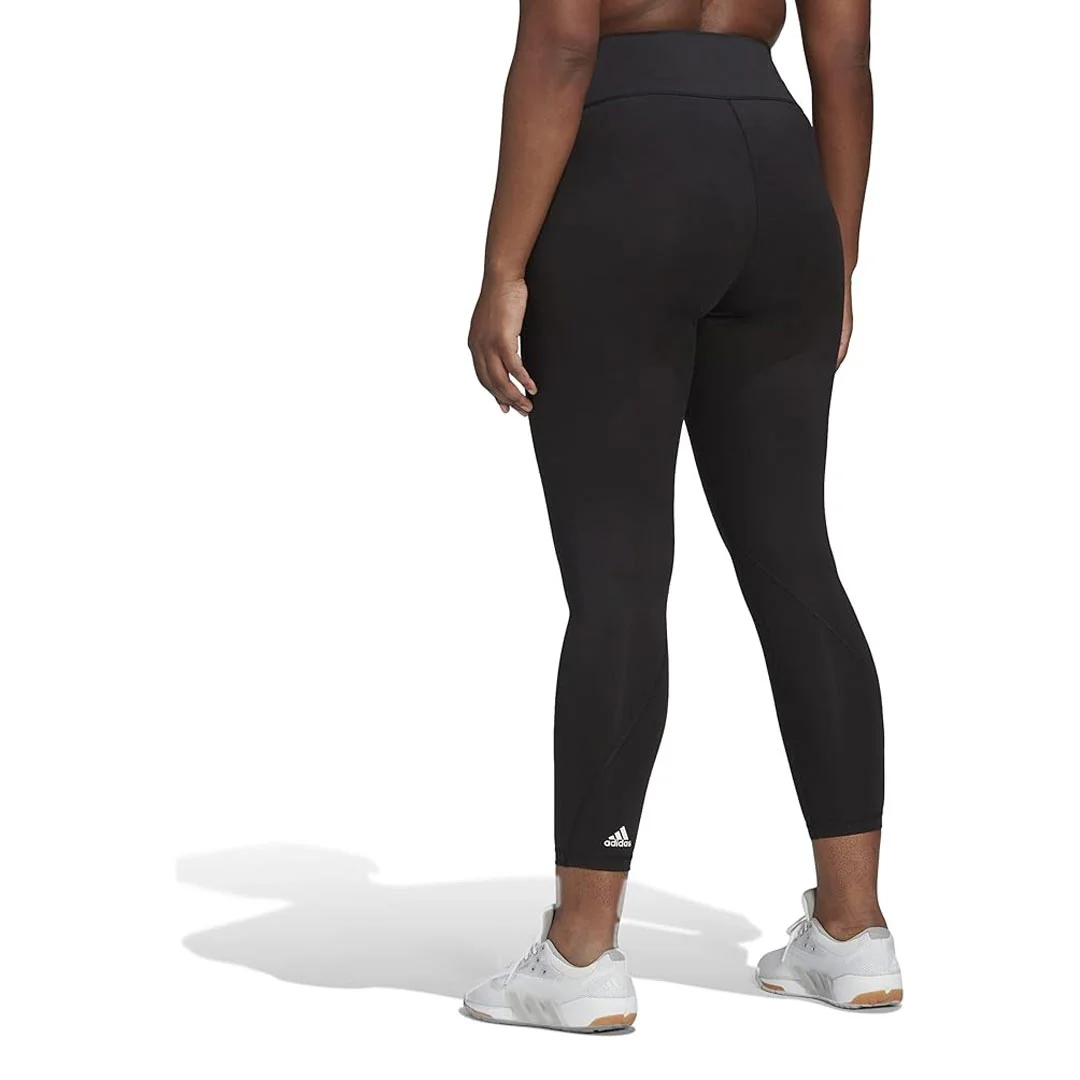adidas - Women's Optime Training Leggings (Plus Size) (H64226) - Image 3