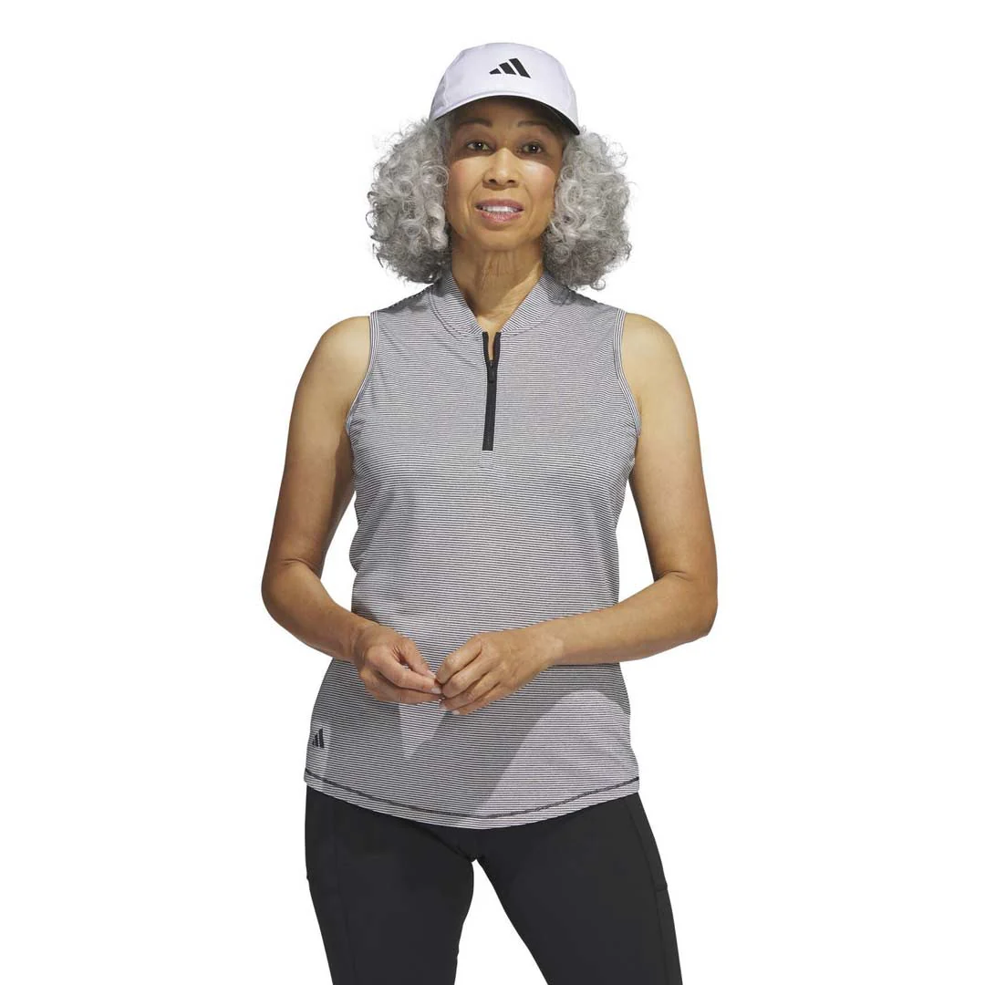adidas - Women's Ottoman Printed Sleeveless Polo (HT1251) - Image 2
