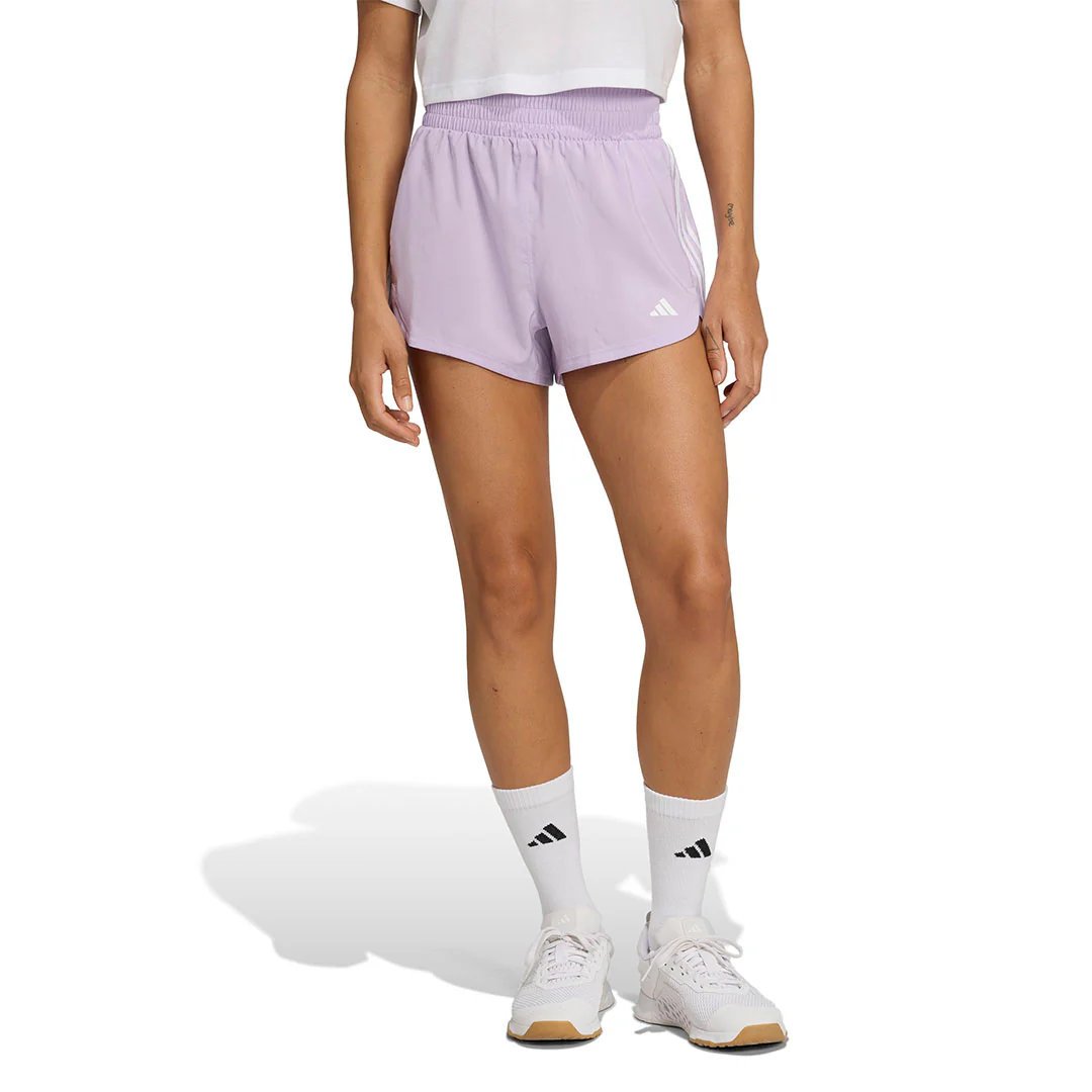 adidas - Women's Pacer Training 3-Stripes Woven High Rise Shorts (JX4852-3IN) - Image 2