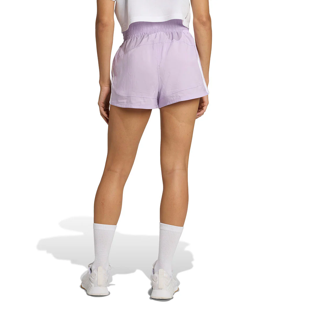 adidas - Women's Pacer Training 3-Stripes Woven High Rise Shorts (JX4852-3IN) - Image 3