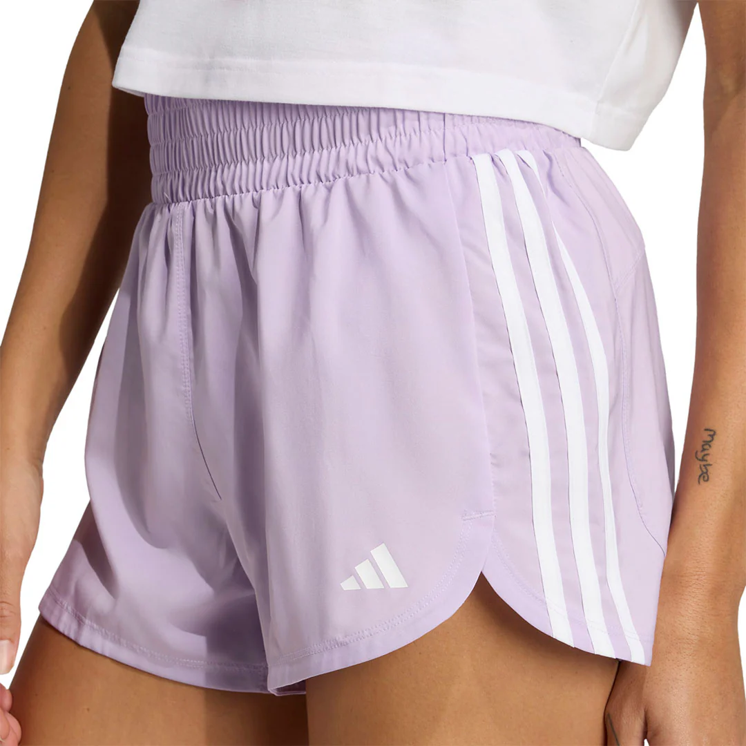 adidas - Women's Pacer Training 3-Stripes Woven High Rise Shorts (JX4852-3IN) - Image 4
