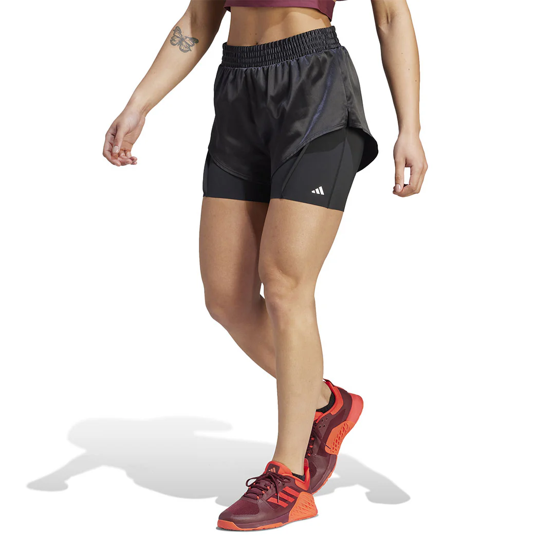adidas - Women's Power AEROREADY 2-In-1 Shorts (IL9449) - Image 2
