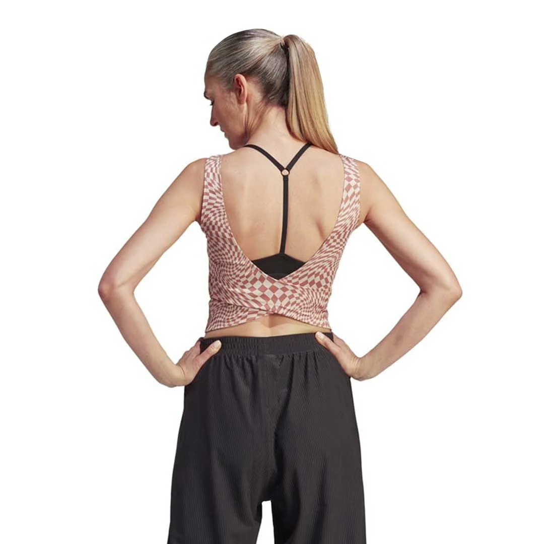 adidas - Women's Print Clash Yoga Tank Top (HY2601) - Image 3