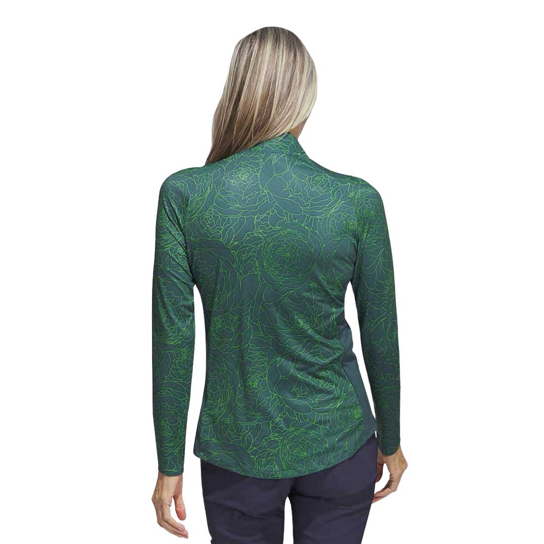 adidas - Women's Printed Long Sleeve 1/4 Zip Sweater (IB2083) - Image 3