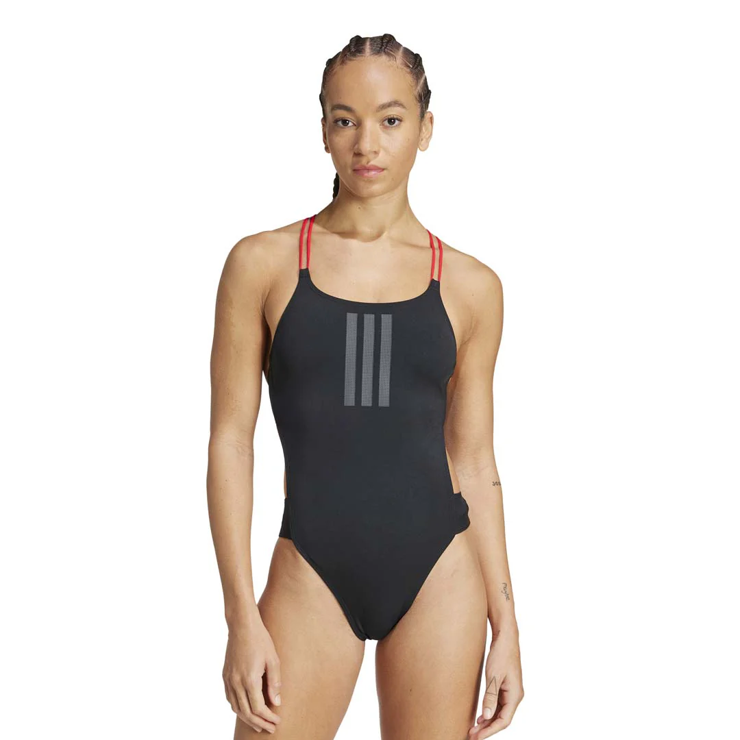 adidas - Women's Ripstream 3-Stripes X-Back Swimsuit (JE1919) - Image 2
