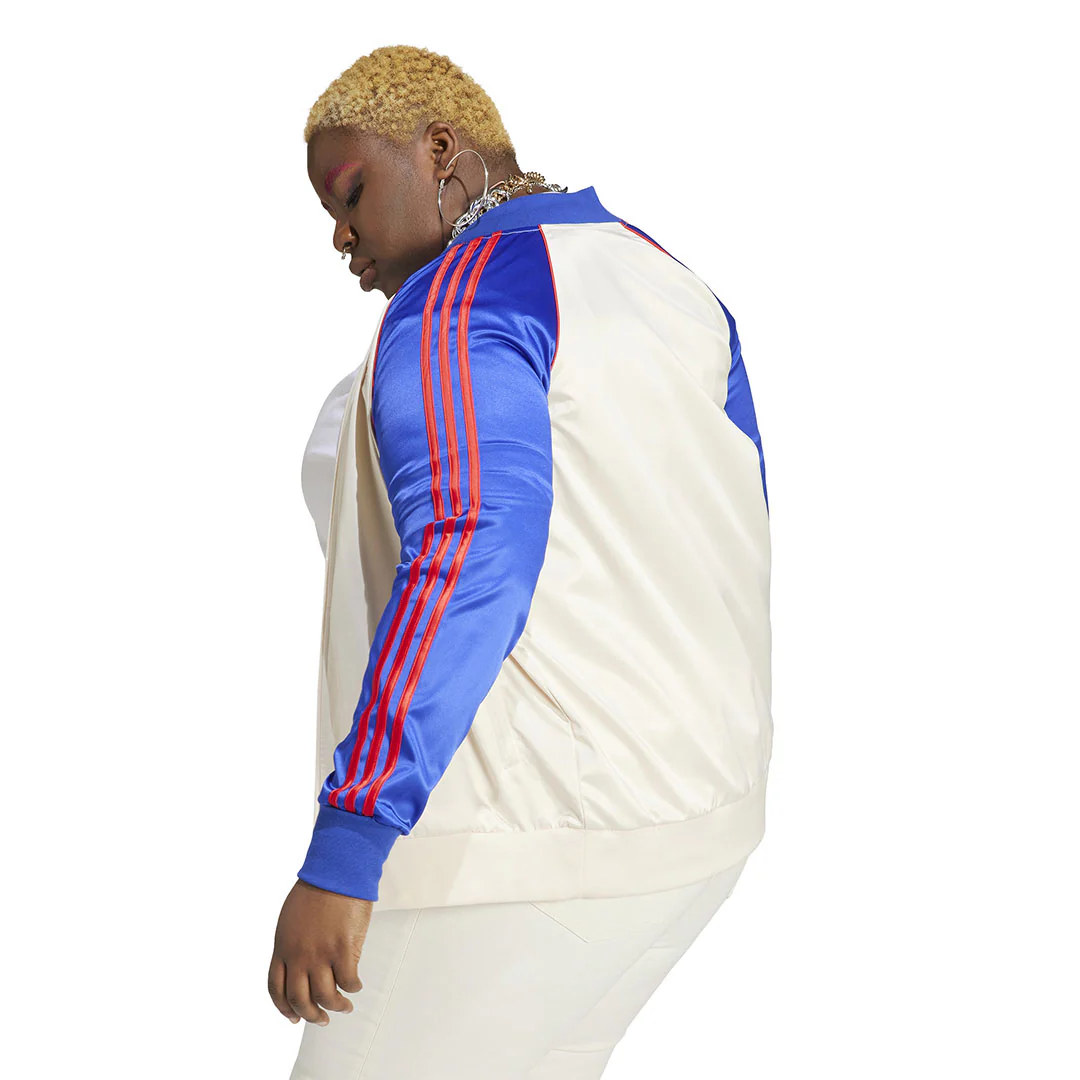 adidas - Women's Satin SST Track Jacket (Plus Size) (IC5212) - Image 4