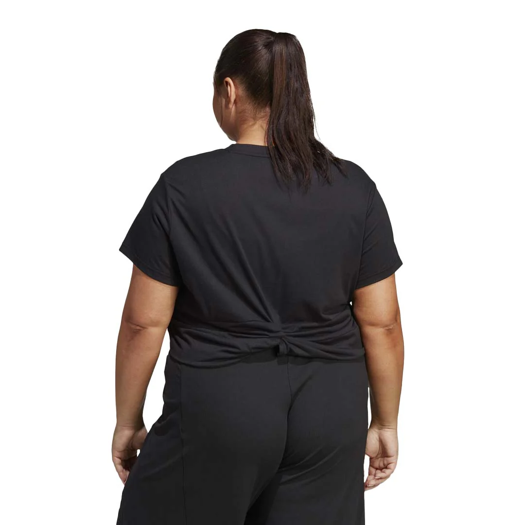 adidas - Women's Studio SS T-Shirt (Plus Size) (HN5552) - Image 3